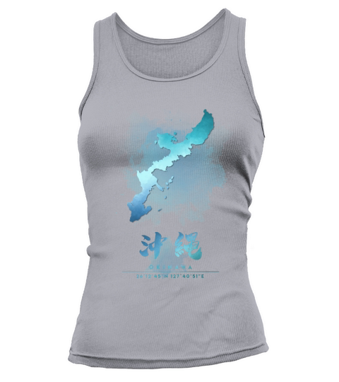 Okinawa Watercolor Map Tank top Woman