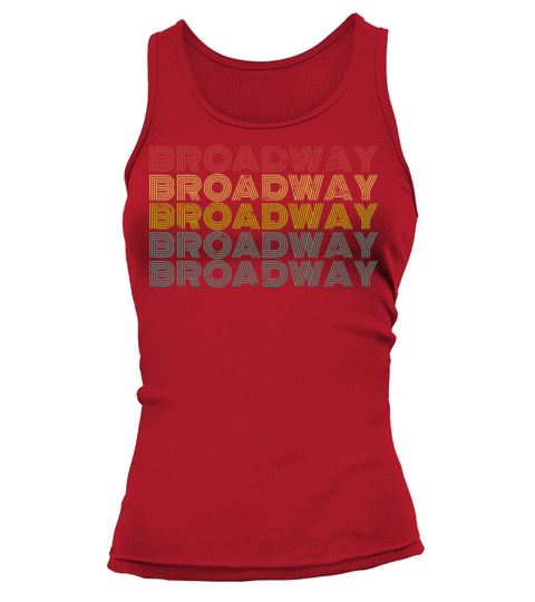 Retro Vintage Distressed Broadway Musical Theater Tank top Woman