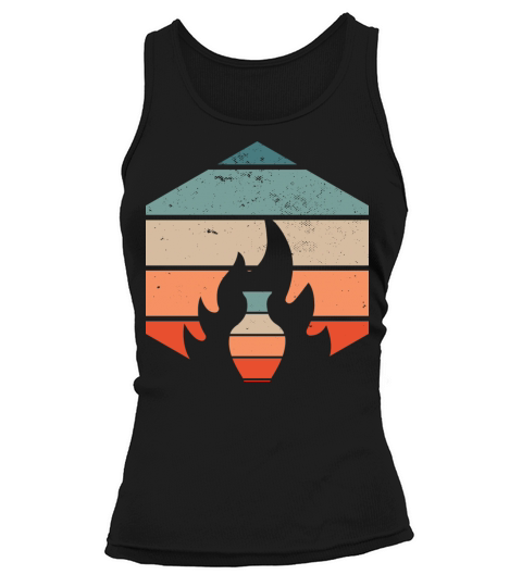 Retro Vintage Kiln Ceramics Pottery Lover Tank top Woman