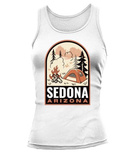 Sedona Arizona Vintage Camping Tank top Woman