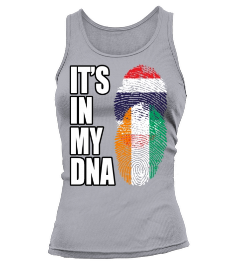 Thai And Ivorian Vintage Heritage DNA Flag Tank top Woman