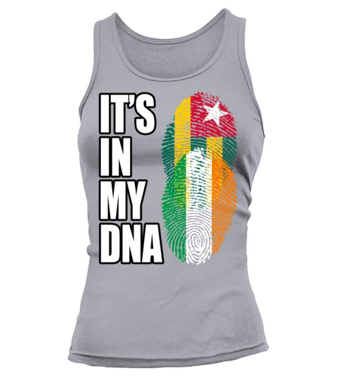 Togolese And Irish Mix Heritage DNA Flag Tank top Woman