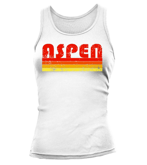 Vintage Retro Aspen Colorado T-Shirt Tank top Woman