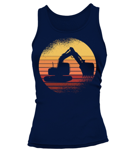 Vintage Retro Excavator Tank top Woman