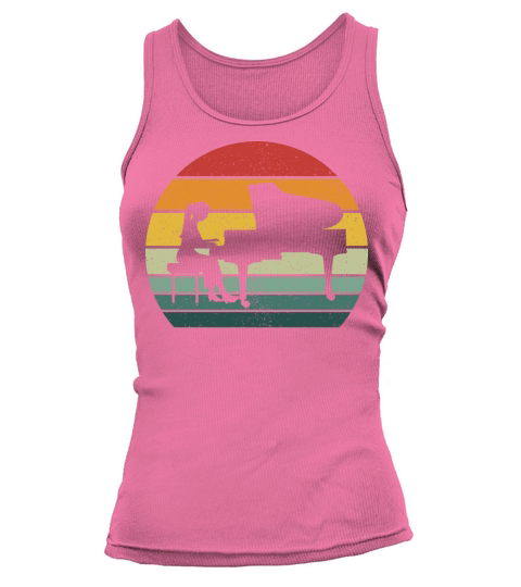 Vintage Retro Grand Classical Piano Vintage Music Tank top Woman