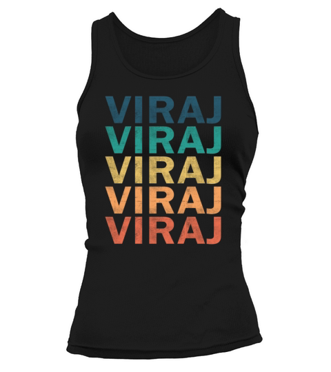 Viraj Name T Shirt - Viraj Vintage Retro Name Gift Tank top Woman