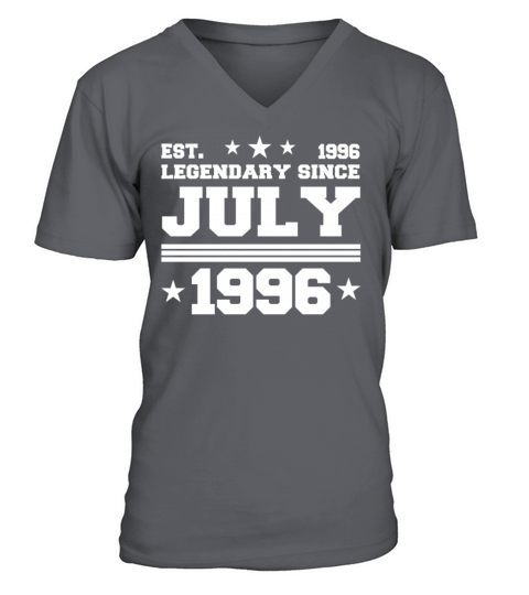 26th birthday July vintage 1996 gift idea V-Neck T-shirt
