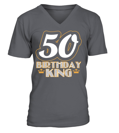 50th Birthday 50 Fifty Fiftieth Age Anniversary V-Neck T-shirt