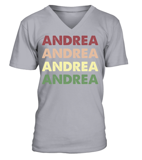 Andrea Shirt - Funny Personalized Name Andrea V-Neck T-shirt