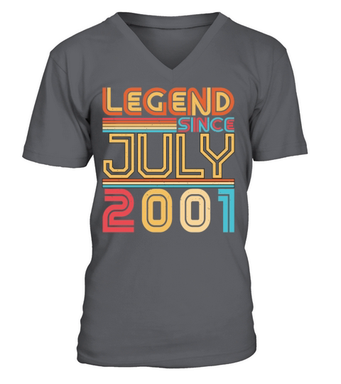 Birth Month July 2001 V-Neck T-shirt