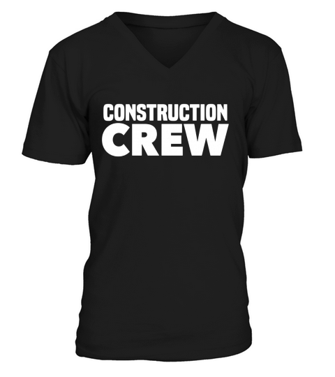 Construction Crew Safety T-Shirts for Road Highway Workers V-Neck T-shirt