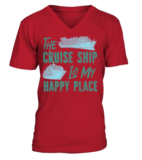 Cruise Ship Vacation Vintage The V-Neck T-shirt