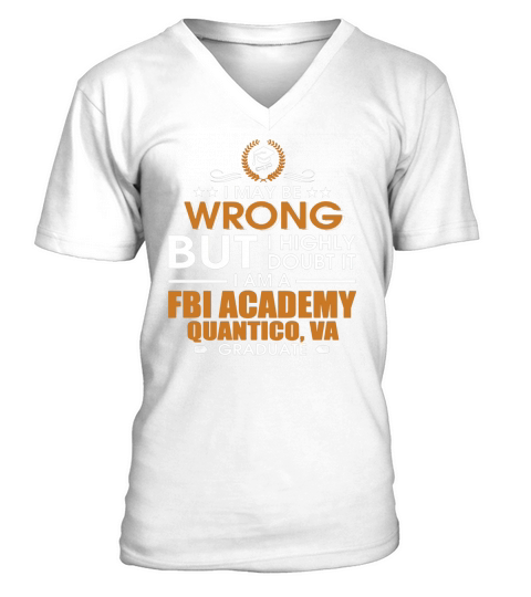 FBI Academy, Quantico, VA V-Neck T-shirt