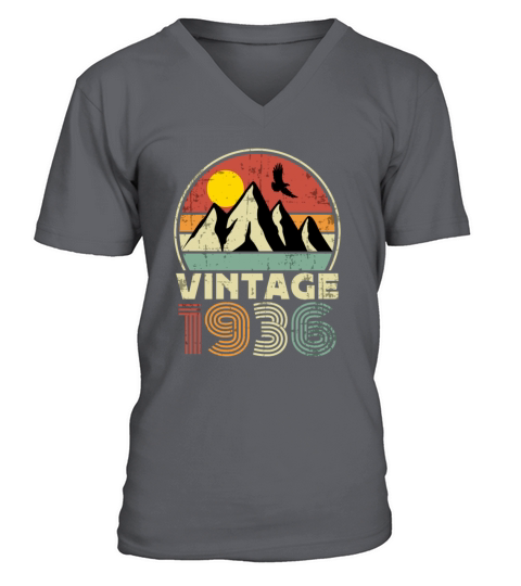 Funny Birthday Born in 1936 Limited Edition V-Neck T-shirt