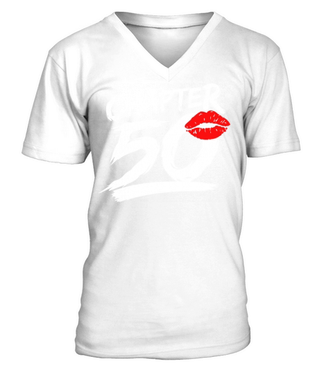 Funny Born 1971 Golden Happy 50th Celebration V-Neck T-shirt