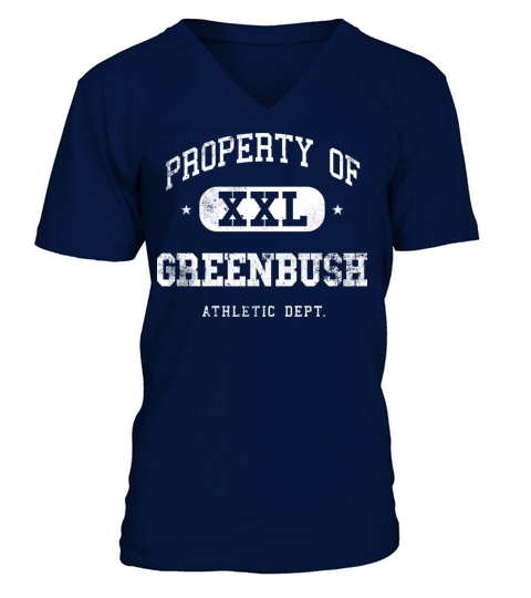 Greenbush XXL Property of Athletic Department V-Neck T-shirt