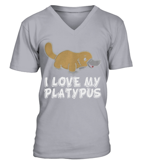 I Love My Platypus T shirt V-Neck T-shirt