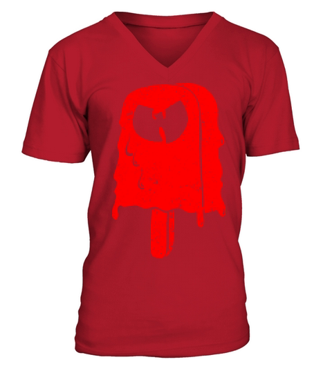 icecream wutang red V-Neck T-shirt