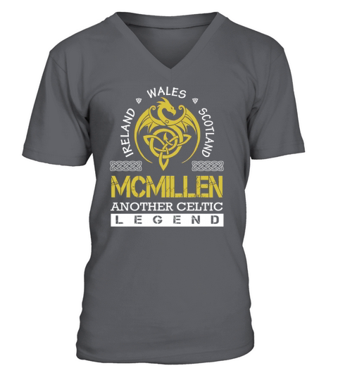 Ireland Wales Scotland MCMILLEN Another Celtic Legend Name Shirts V-Neck T-shirt