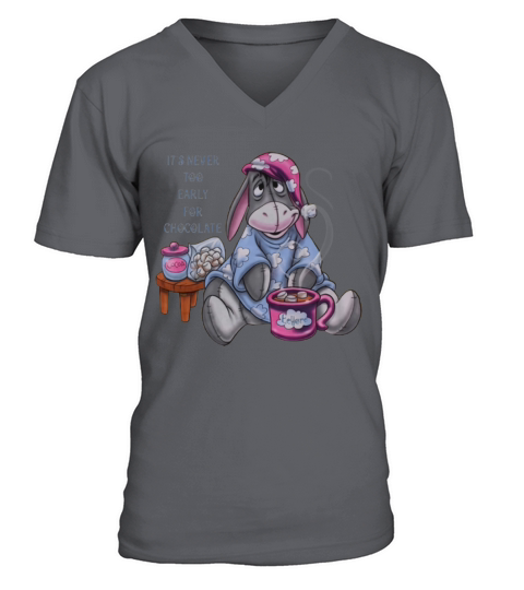 It’s Never Too Early For Chocolate Eeyore shirt V-Neck T-shirt