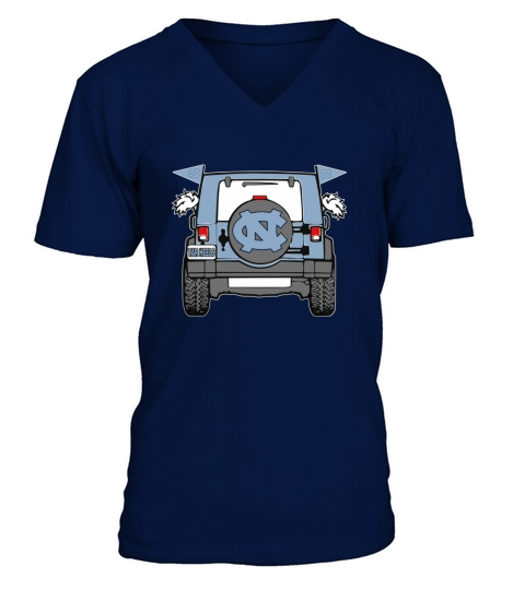 Jeep Sport North Carolina Tar Heels V-Neck T-shirt