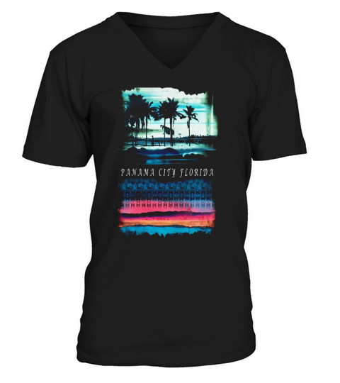 Panama City Florida Beach V-Neck T-shirt