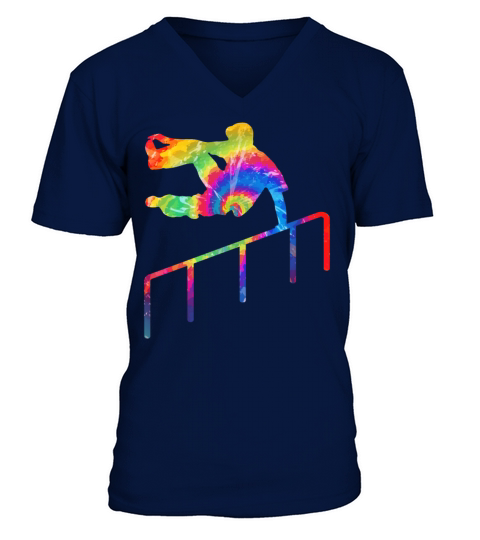 Parkour Free Running Traceur Tie V-Neck T-shirt