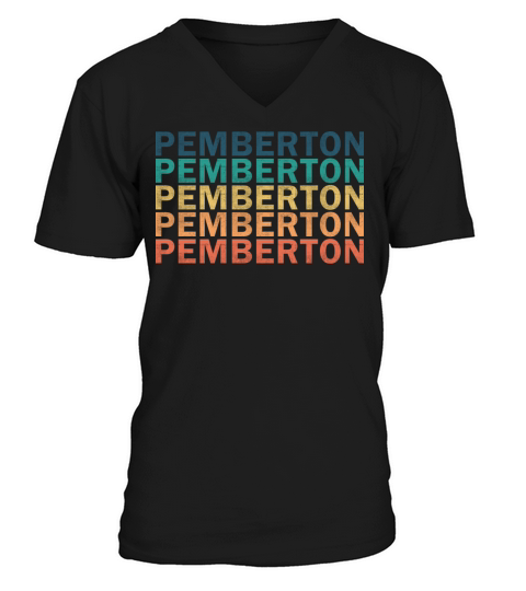 Pemberton Name T Shirt - Pemberton Vintage Retro N V-Neck T-shirt