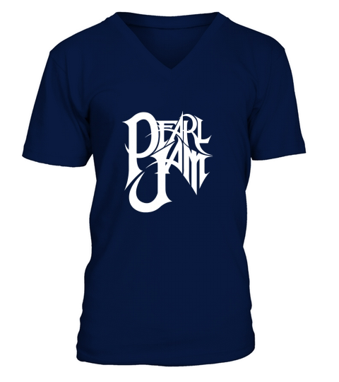 Retro Pearl Jam Art V-Neck T-shirt