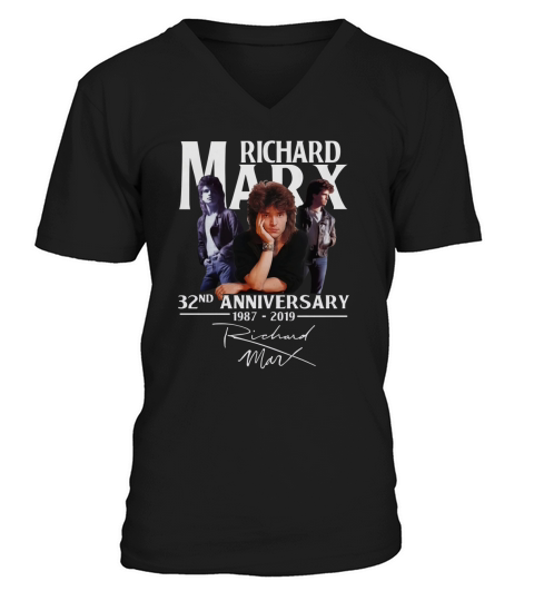 Richard Marx 32nd anniversary 1987-2019 signature shirt V-Neck T-shirt