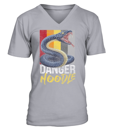 Snake Serpent Retro Vintage Danger V-Neck T-shirt