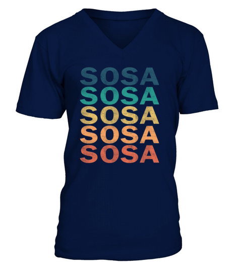 Sosa Name T Shirt - Sosa Vintage Retro Name Gift I V-Neck T-shirt
