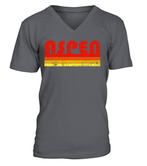 Vintage Retro Aspen Colorado T-Shirt V-Neck T-shirt