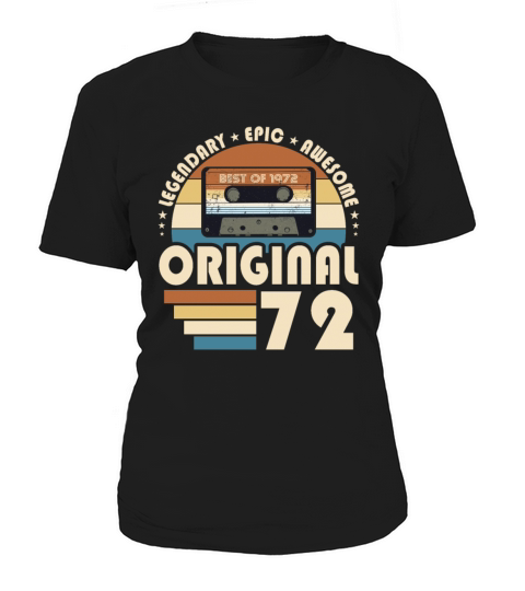 50th birthday vintage 1972 original 1972 Women's T-Shirt