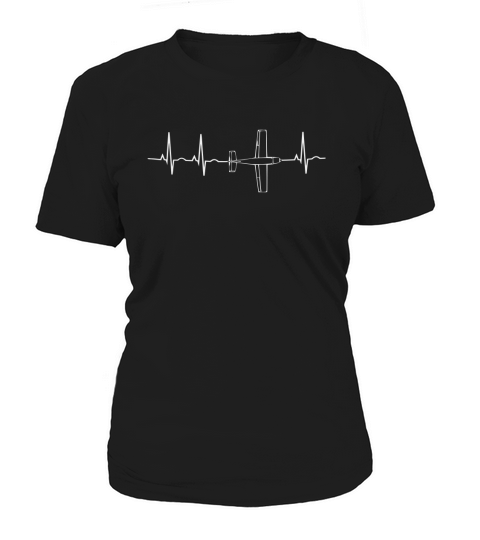 Airplane Flying Pilot Heartbeat shirt Women's T-Shirt