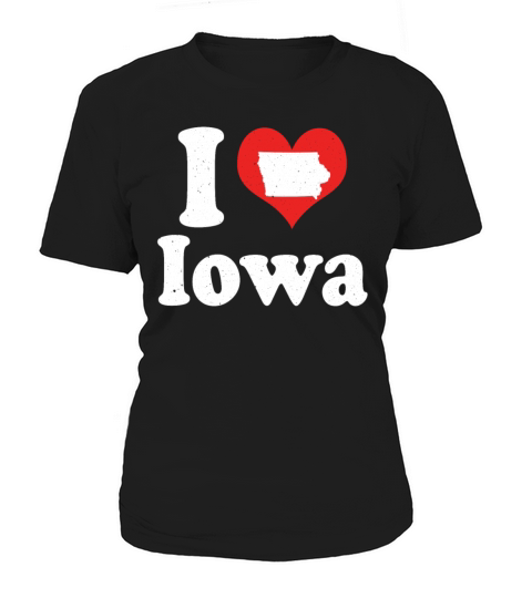 America Citizen US State Love I Heart Iowa Women's T-Shirt