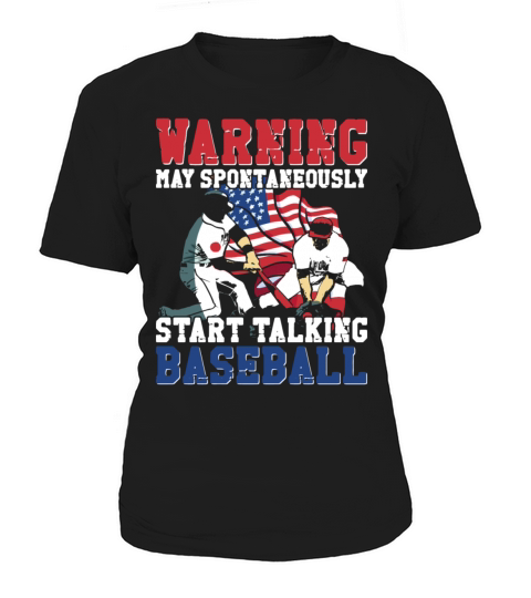 Baseball Fan Vintage American Flag Women's T-Shirt