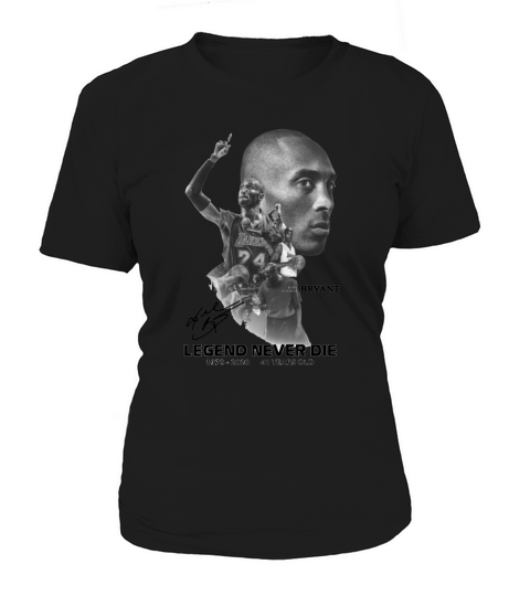 Kobe Gianna Bryant Legend Never Die 2020 41 years old signature shirt Women's T-Shirt