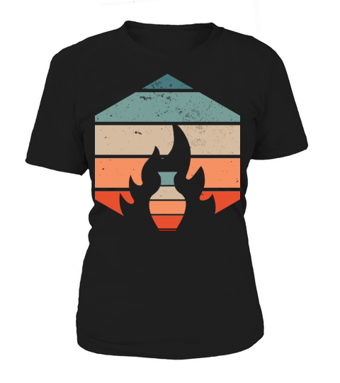 Retro Vintage Kiln Ceramics Pottery Lover Women's T-Shirt