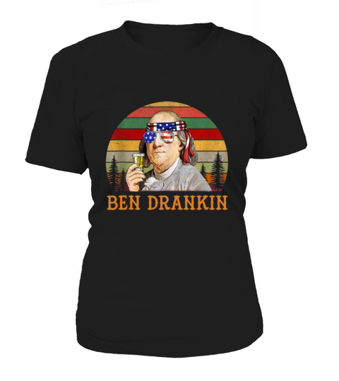 Vintage Ben Drankin Benjamin Franklin Independence Day Women's T-Shirt