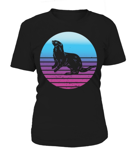Vintage Retro Otter Lover Women's T-Shirt