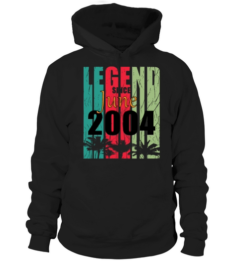 2004 vintage born in June gift Hoodie Unisex