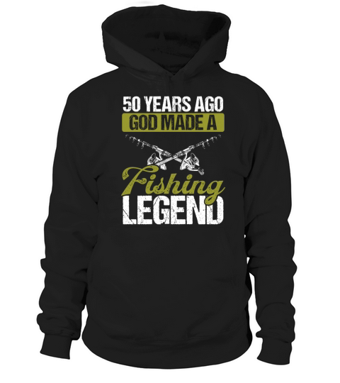 50 Year Old Fishing Legend Fisherman 50th Birthday Hoodie Unisex
