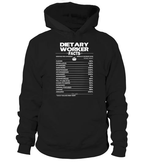 DIETARY WORKER Job Fact Hoodie Unisex