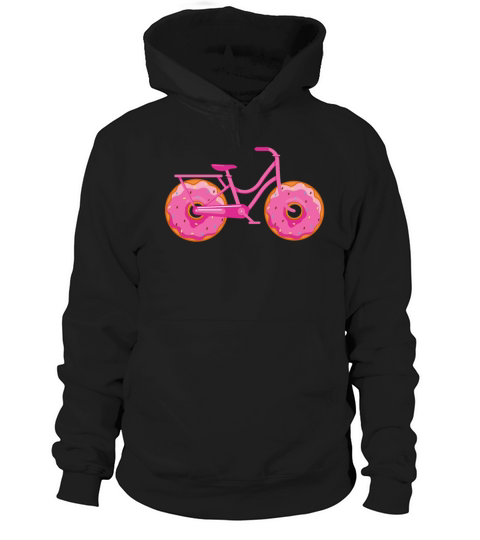 Funny Doughnut Cycling Donut Lover Cyclist Donut Hoodie Unisex
