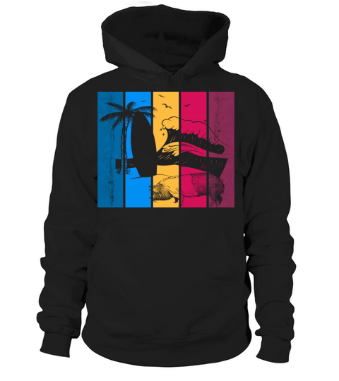 pigs surfing surfboard surfers beach Hoodie Unisex