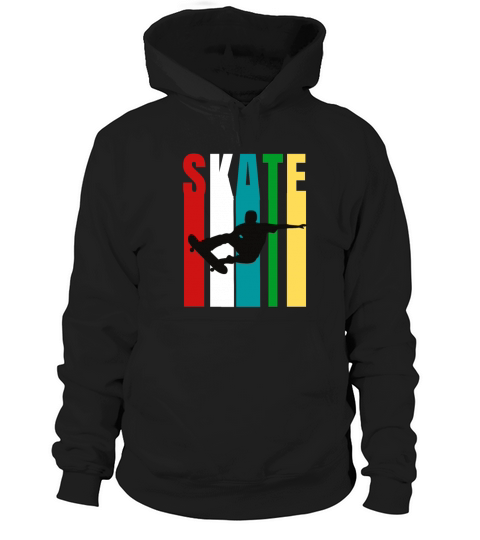 Skateboarder Retro Vintage Design Skateboarding Hoodie Unisex