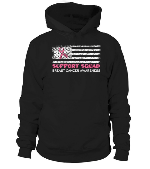 Support Flag Pink October Breast Cancer Awareness Hoodie Unisex