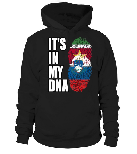 Surinamese And Slovenian Vintage Heritage DNA Flag Hoodie Unisex
