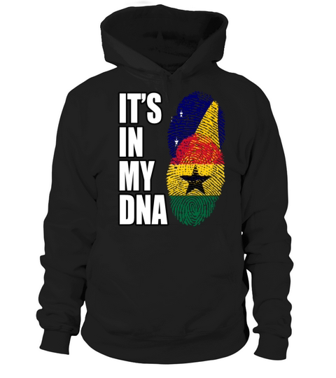 Tokelauan And Ghanaian Mix Heritage DNA Flag Hoodie Unisex